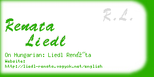 renata liedl business card